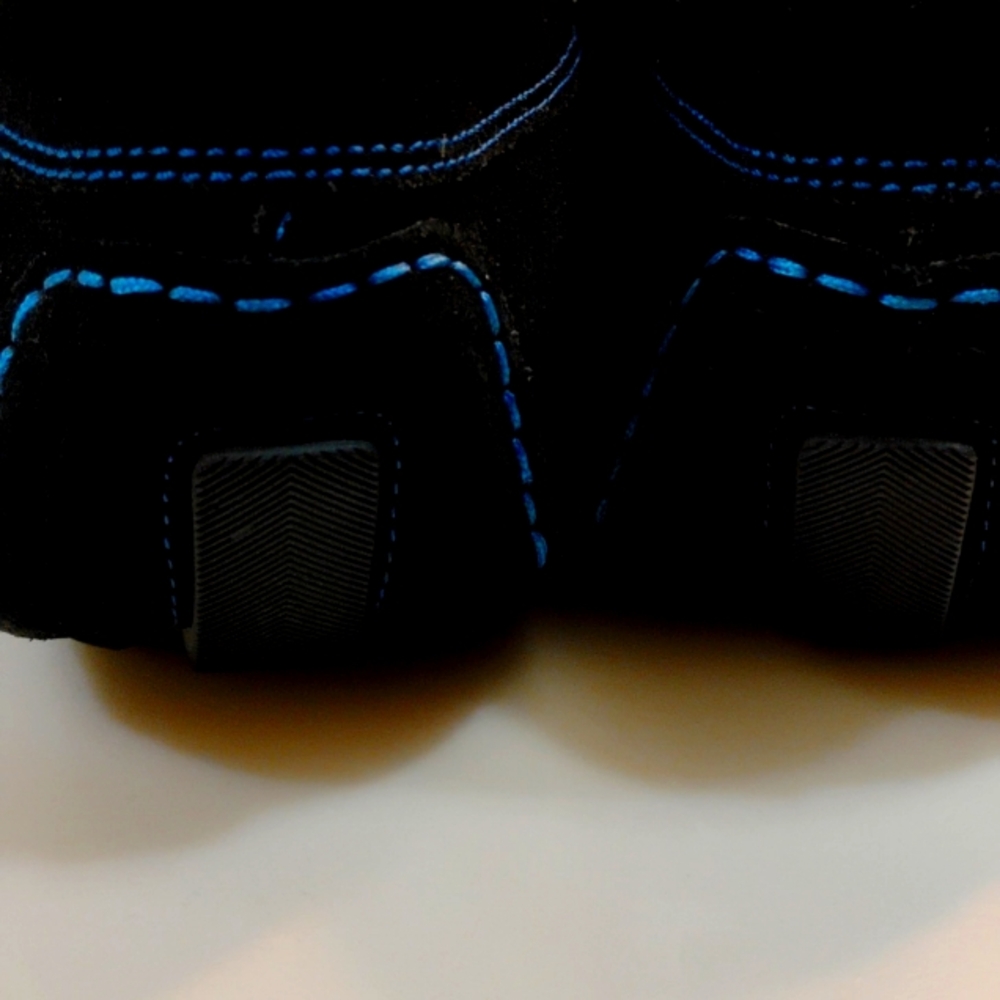To Boot Black Loafers with Blue Accents - Picture 11 of 11